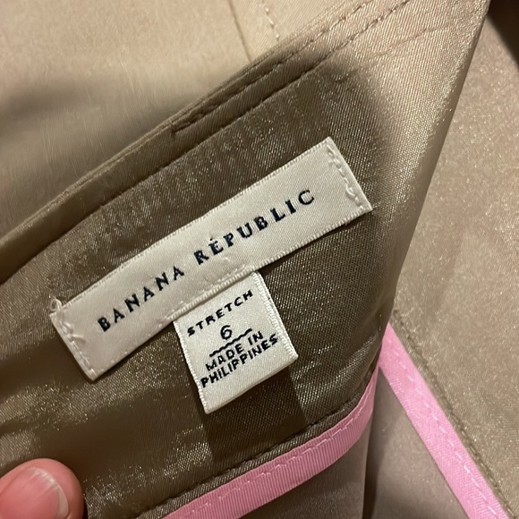 EUC Women’s Khaki Banana Republic A-Line skirt size 6 - Picture 4 of 6